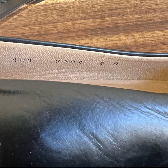 GUCCI Horseshoe Logo Black Leather Pumps US9 - Picture 13 of 15